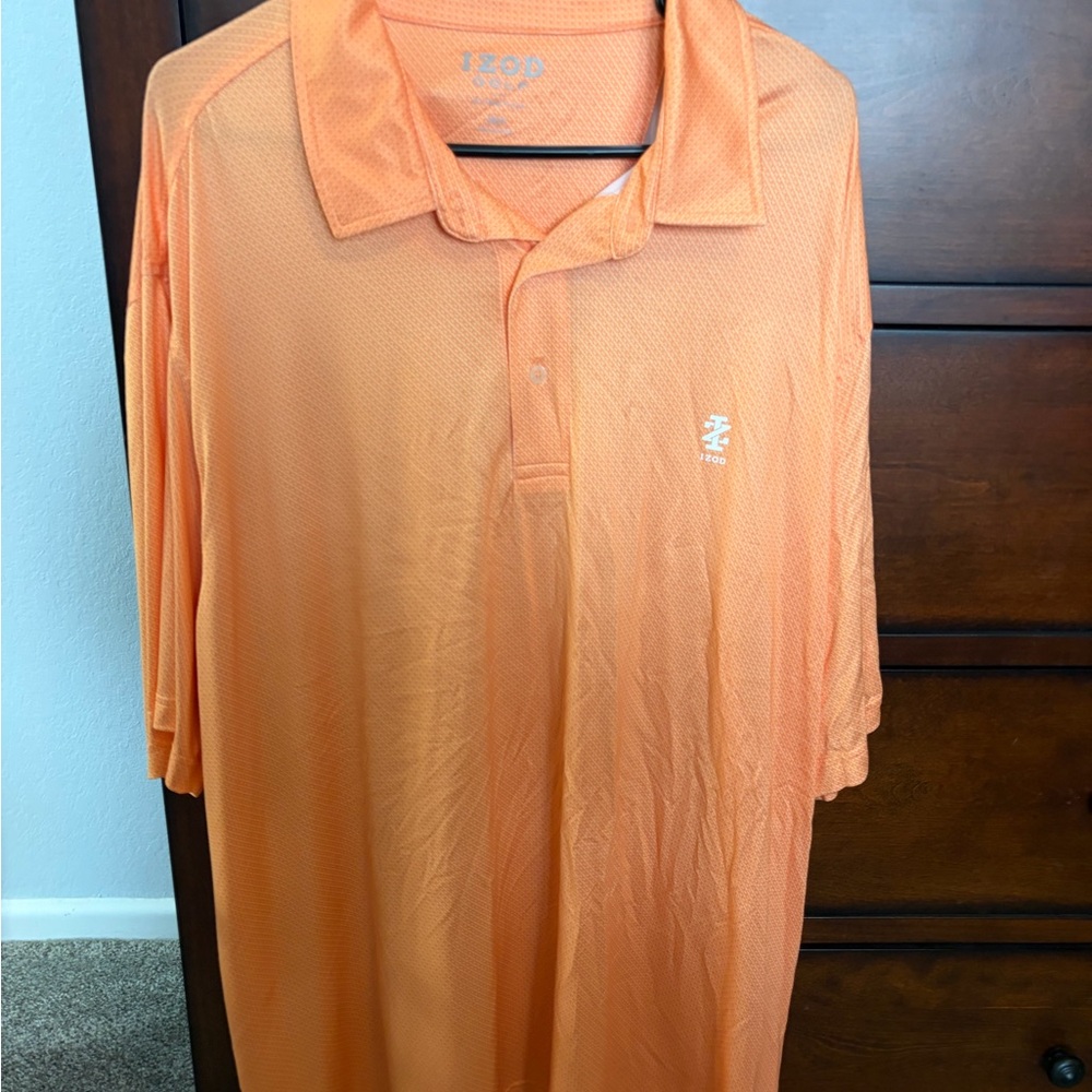 Izod Men's Vibrant Orange Polo Shirt